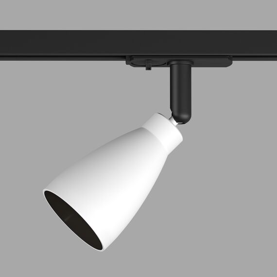 Denkirs DK6050-BW+BK Трековый светильник IP 20, 15 Вт, GU10, черный с белым, алюминий, пластик, изображение 2