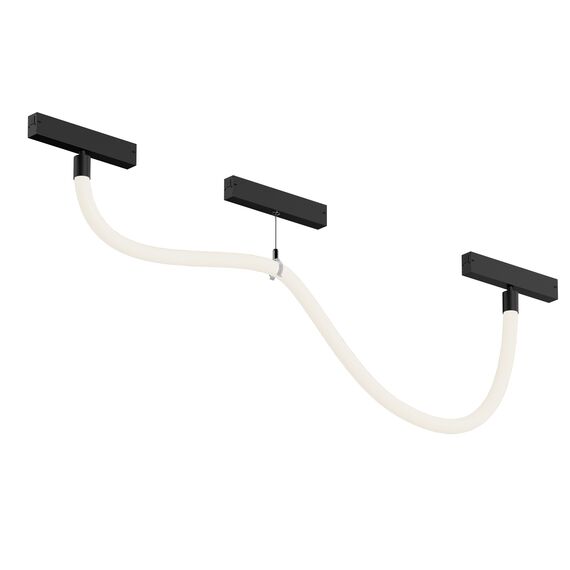 Denkirs DK8060-BK Гибкий рассеивающий матовый светильник SMART RAY 18W DIM 3000K-6000K, длина плафона 1.5м, черный, изображение 6