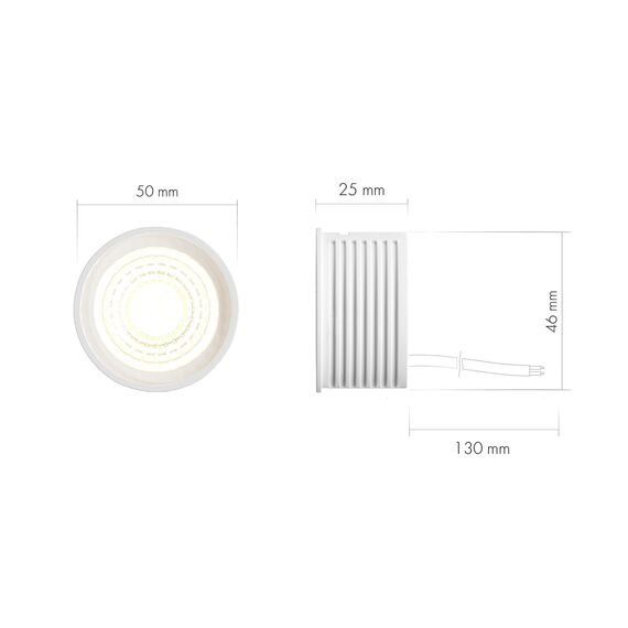 Denkirs DK4000-8W dim Керамический светодиодный модуль. Белый с прозрачной линзой 60 градусов, 8 Вт, 4000К, диммируемый, изображение 4
