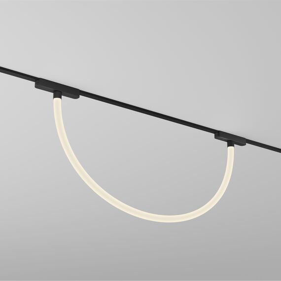 Denkirs DK5327-BK Светильник для трека Air, серия Ray 3000 со светодиодом, ?22*L1000MM, 48V DC, 12W, RA?90, 360°, 3000K, IP20, черный, алюминий