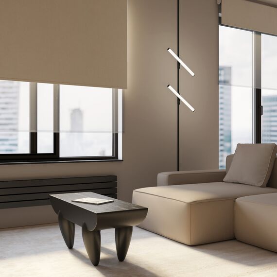 Denkirs DK5325-BK Светильник для трека Air, серия Ray 3000 со светодиодом, L500*W35*H79mm,?33, 48V DC, 12W, RA?90, 120°, 3000K, IP20, черный, алюминий, изображение 4