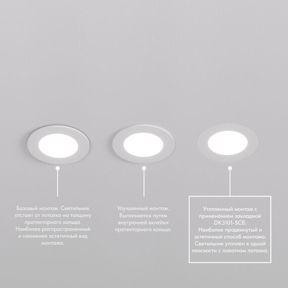 Denkirs DK3101-WH Встраиваемый влагозащищенный светильник, IP65, до 10 Вт, LED, GU5,3, белый, изображение 5