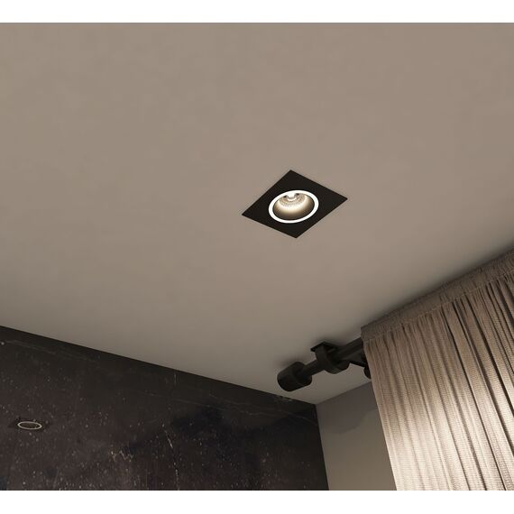 Denkirs DK2061-BK Встраиваемый светильник IP 20, до 15 Вт, GU10, LED, черный, алюминий, изображение 4