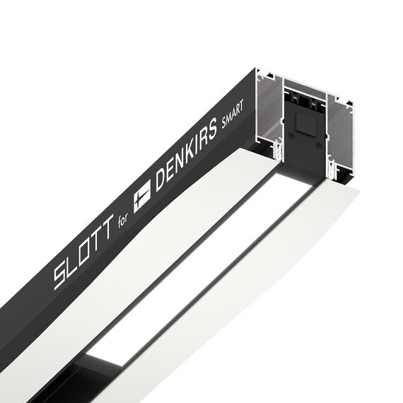 Denkirs TR2014-BK Профиль-трек SLOTT for DENKIRS SMART, для натяжных потолков, 2 м, алюминий, черный, изображение 2