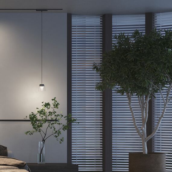 Denkirs DK5377-BK Светильник для трека Air, серия Hang 2700-6500 со светодиодом, ?90*86mm, 48V DC, 4W, RA?95, 120°, 2700-6500K, IP20, черный, алюминий, стекло, акрил, изображение 4