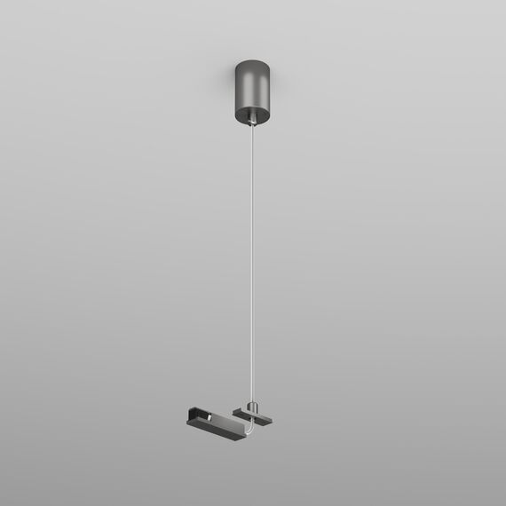 Denkirs TR5717-DN Подвод питания для подвесного монтажа трека SHINE BASE, 48V DC, IP20, 2м, темный никель, алюминий