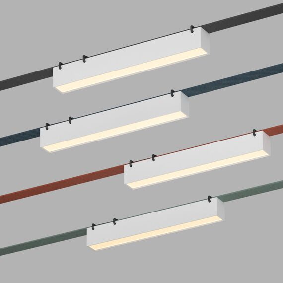 Denkirs DK5575-WH Cветильник для трека-ремня Belty, серия Linear, со светодиодом, L323*W40*H45мм, 48V DC, 12W, RA90, 120°, 3000K, IP20, белый, алюминий, изображение 2
