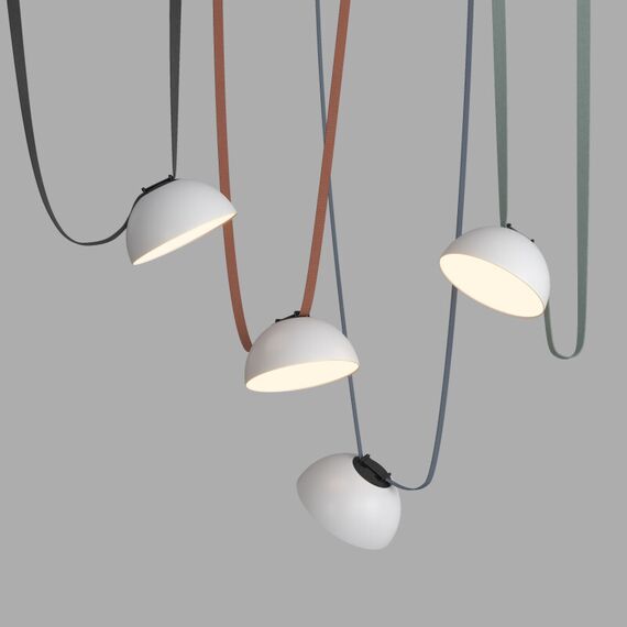 Denkirs DK5561-WH+BK Cветильник для трека-ремня Belty, серия Flow, со светодиодом, D220*H117мм, 48V DC, 24W, RA90, 120°, 3000K, IP20, белый с черным, алюминий, изображение 3