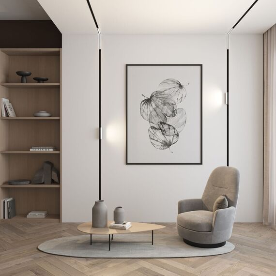 Denkirs DK8015-BK Угловой трековый светильник SMART LINEAR со светодиодом, L312*312, 220V, 18W, 3000-6000К, IP20, черный, алюминий, изображение 4
