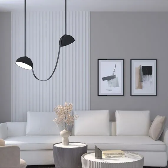 Denkirs DK5560-BK Cветильник для трека-ремня Belty, серия Flow со светодиодом, D220*H117мм, 48V DC, 24W, RA90, 120°, 4000K, IP20, черный, алюминий, изображение 6