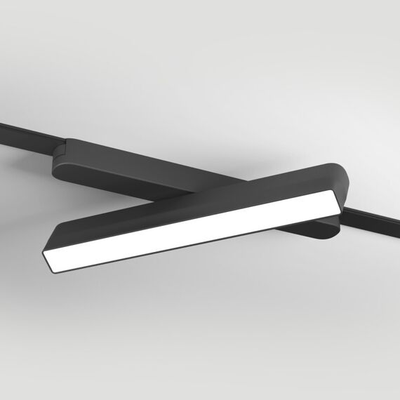 Denkirs DK5333-BK Светильник для трека Air, серия Linear 4000 со светодиодом, L230*W26*H60мм, 48V DC, 9W, RA?90, 120°, 4000K, IP20, черный, алюминий, изображение 2