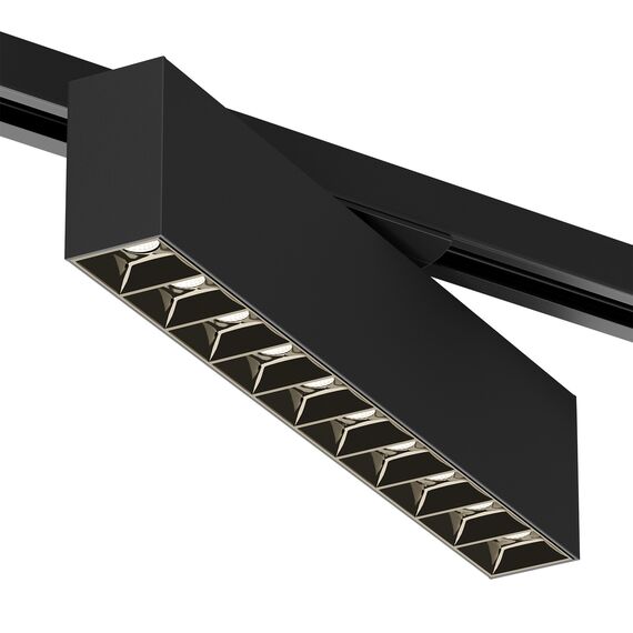 Denkirs DK6434-BK Поворотный однофазный трековый светильник EDDER со светодиодом L273mm 220V 20W 30° 3000K IP20 черный алюминий, изображение 2