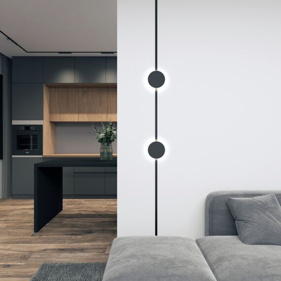 Denkirs DK5350-BK Светильник для трека Air, серия Reflex 4000 со светодиодом, ?180*H23мм, 48V DC, 5W, RA?90, 120°, 4000K, IP20, черный, алюминий, изображение 7
