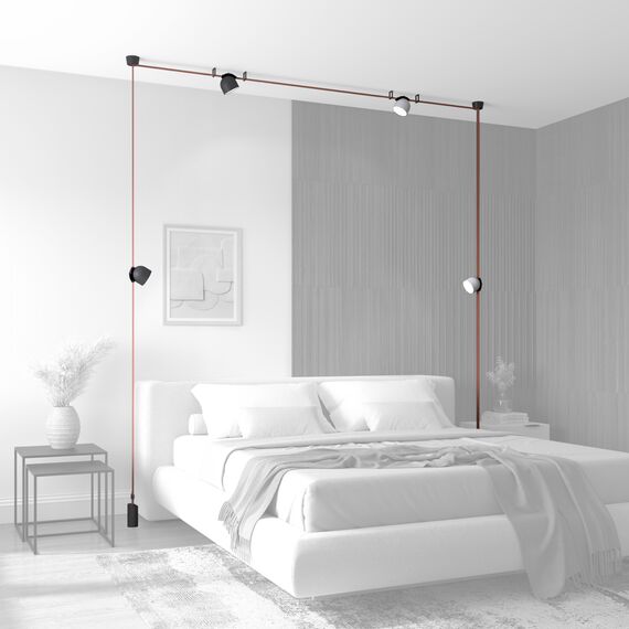 Denkirs DK5543-WH+BK Поворотный светильник для трека-ремня Belty, серия Spot, со светодиодом, D100*H107мм, 48V DC, 12W, RA90, 120°, 3000K, IP20, белый с черным, алюминий, изображение 11