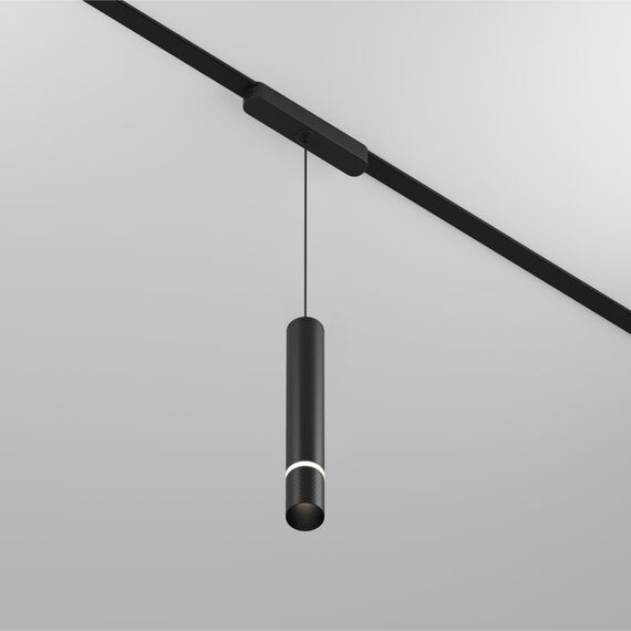 Denkirs DK5345-BK Светильник для трека Air, серия Hang 4000 со светодиодом, ?35*257мм, 48V DC, 5W, RA?95, 24°, 4000K, IP20, черный, алюминий