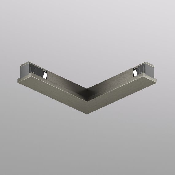 Denkirs TR5723-DN Электрический коннектор для трека SHINE BASE 90° потолок-потолок, темный никель, алюминий
