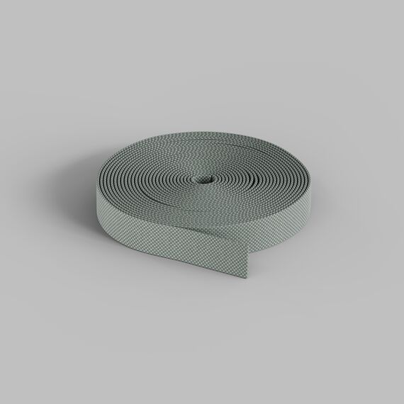 Denkirs TR5501-LG Гибкий трек-ремень Belty, серия Base, 10м, 48V DC, IP20, светло-серый, ткань, медь