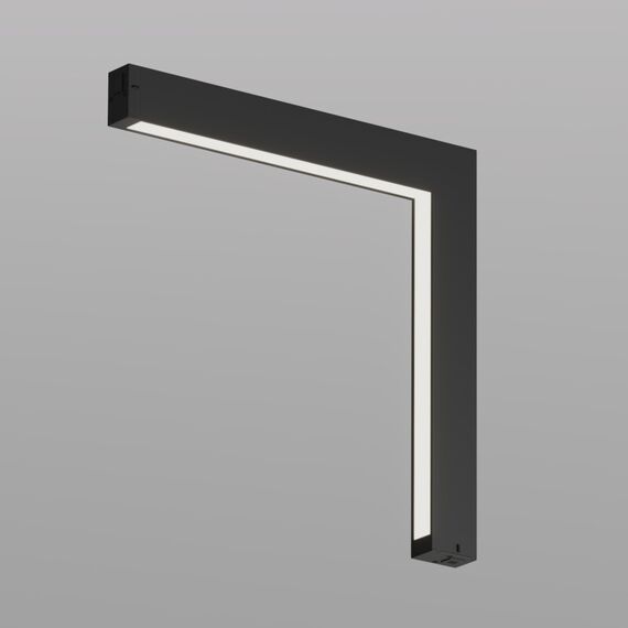 Denkirs DK8015-BK Угловой трековый светильник SMART LINEAR со светодиодом, L312*312, 220V, 18W, 3000-6000К, IP20, черный, алюминий, изображение 2