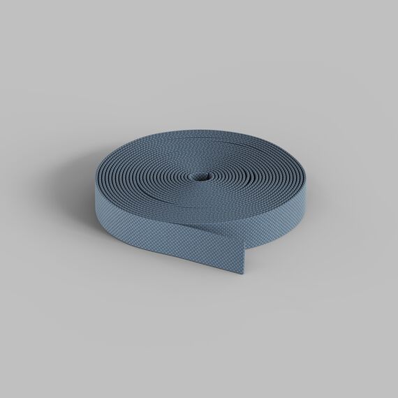 Denkirs TR5501-DB Гибкий трек-ремень Belty, серия Base, 10м, 48V DC, IP20, тёмно-синий, ткань, медь