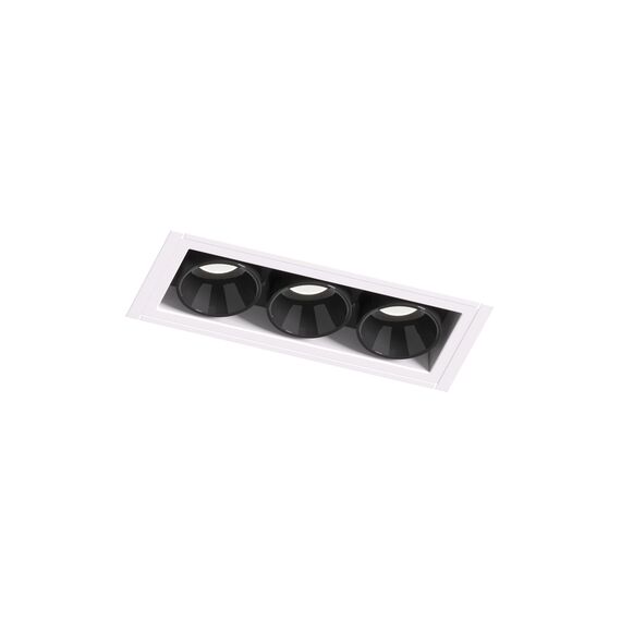 Denkirs DK2530-WB Встраиваемый светильник SPACE со светодиодом под шпатлевку L69mm 220V 6W 38° 4000К IP20 белый/черный алюминий, изображение 6