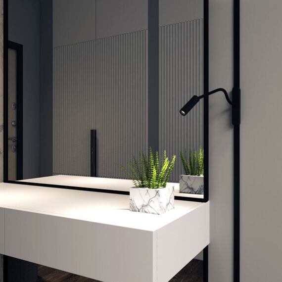 Denkirs DK5343-BK Светильник для трека Air, серия Spot 4000 со светодиодом, ?26*495мм, 48V DC, 2W, RA?90, 24°, 4000K, IP20, черный, алюминий, изображение 6