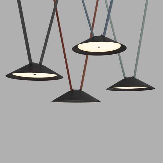 Denkirs DK5565-BK Cветильник для трека-ремня Belty, серия Flow, со светодиодом, D300*H71мм, 48V DC, 20W, RA90, 120°, 3000K, IP20, черный, алюминий, изображение 2