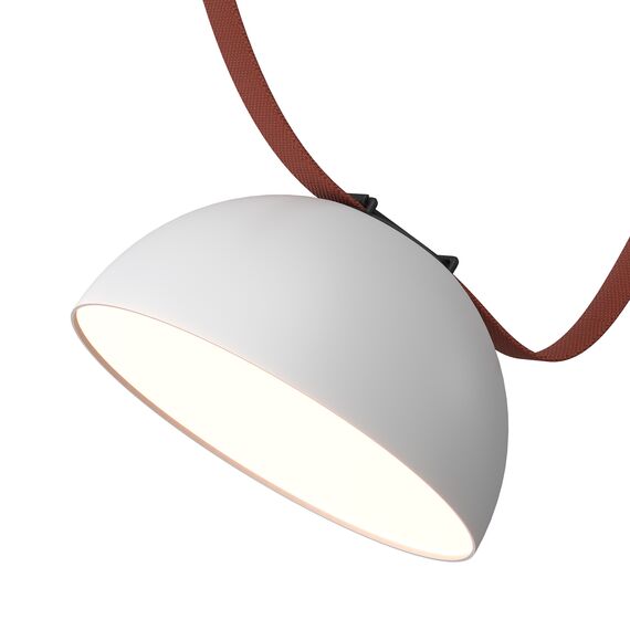 Denkirs DK5561-WH+BK Cветильник для трека-ремня Belty, серия Flow, со светодиодом, D220*H117мм, 48V DC, 24W, RA90, 120°, 3000K, IP20, белый с черным, алюминий, изображение 4