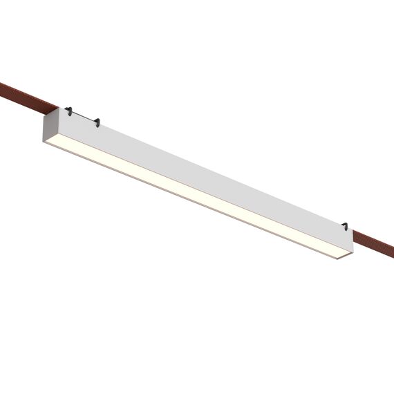 Denkirs DK5577-WH Cветильник для трека-ремня Belty, серия Linear, со светодиодом, L642*W40*H45мм, 48V DC, 24W, RA90, 120°, 3000K, IP20, белый, алюминий, изображение 3