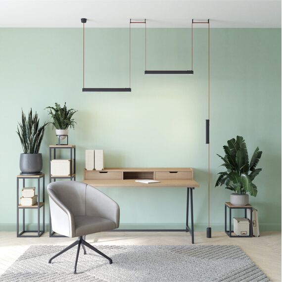 Denkirs DK5577-BK Cветильник для трека-ремня Belty, серия Linear, со светодиодом, L642*W40*H45мм, 48V DC, 24W, RA90, 120°, 3000K, IP20, черный, алюминий, изображение 4