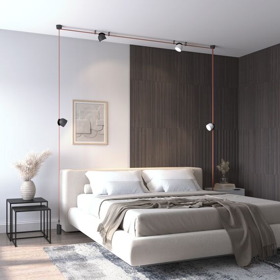 Denkirs DK5542-BK Поворотный светильник для трека-ремня Belty, серия Spot, со светодиодом, D100*H107мм, 48V DC, 12W, RA90, 120°, 4000K, IP20, черный, алюминий, изображение 8
