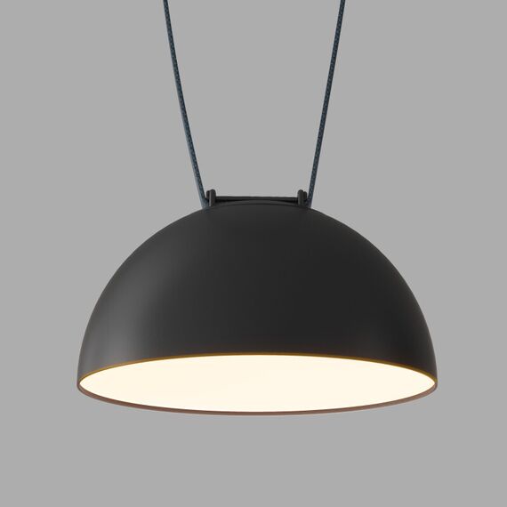Denkirs DK5561-BK Cветильник для трека-ремня Belty, серия Flow со светодиодом, D220*H117мм, 48V DC, 24W, RA90, 120°, 3000K, IP20, черный, алюминий