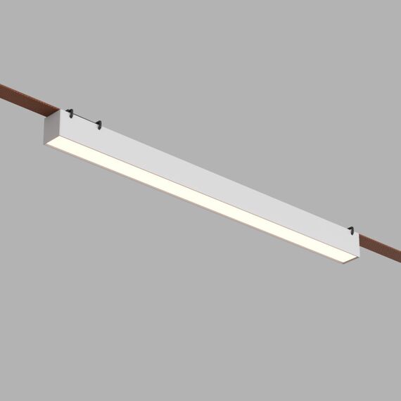 Denkirs DK5576-WH Cветильник для трека-ремня Belty, серия Linear, со светодиодом, L642*W40*H45мм, 48V DC, 24W, RA90, 120°, 4000K, IP20, белый, алюминий