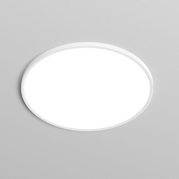 Denkirs DK6524-WH Накладной светильник THIN, IP40, 50W, 3000K/4000K/6500K, переключатель цветовой температуры на корпусе, белый, полимер