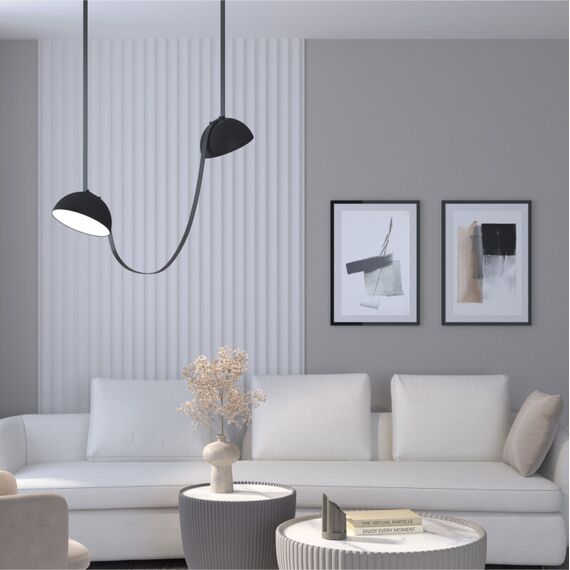 Denkirs DK5561-BK Cветильник для трека-ремня Belty, серия Flow со светодиодом, D220*H117мм, 48V DC, 24W, RA90, 120°, 3000K, IP20, черный, алюминий, изображение 6
