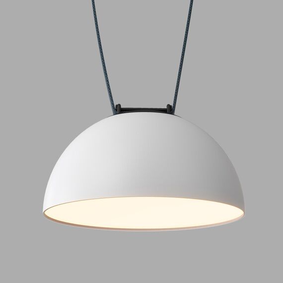 Denkirs DK5561-WH+BK Cветильник для трека-ремня Belty, серия Flow, со светодиодом, D220*H117мм, 48V DC, 24W, RA90, 120°, 3000K, IP20, белый с черным, алюминий