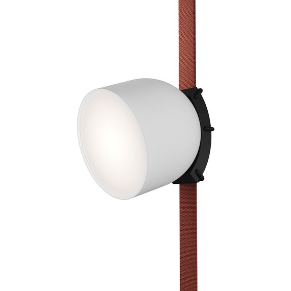 Denkirs DK5542-WH+BK Поворотный светильник для трека-ремня Belty, серия Spot, со светодиодом, D100*H107мм, 48V DC, 12W, RA90, 120°, 4000K, IP20, белый с черным, алюминий, изображение 5
