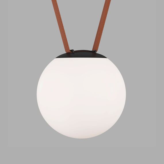 Denkirs DK5552-BK Cветильник для трека-ремня Belty, серия Orb, со светодиодом, D180*H181мм, 48V DC, 10W, RA90, 120°, 4000K, IP20, белый, акрил