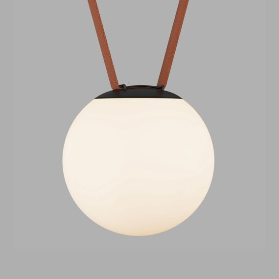 Denkirs DK5553-BK Cветильник для трека-ремня Belty, серия Orb, со светодиодом, D180*H181мм, 48V DC, 10W, RA90, 120°, 3000K, IP20, белый, акрил