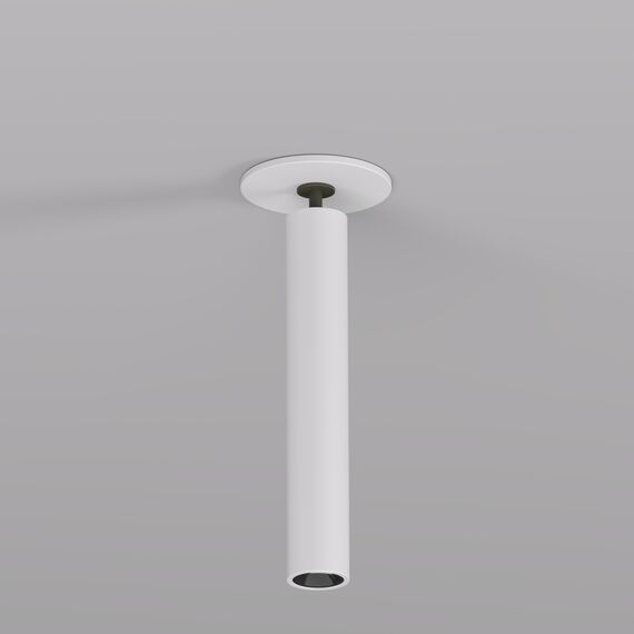 Denkirs DK2517-WB Поворотный встраиваемый светильник SPACE со светодиодом H138mm d23mm 220V 8W 38° 4000К IP20 белый/черный алюминий, изображение 3