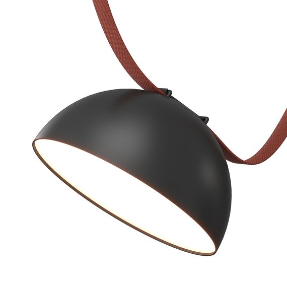 Denkirs DK5561-BK Cветильник для трека-ремня Belty, серия Flow со светодиодом, D220*H117мм, 48V DC, 24W, RA90, 120°, 3000K, IP20, черный, алюминий, изображение 4