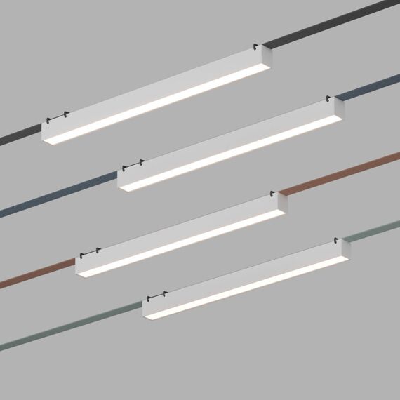 Denkirs DK5576-WH Cветильник для трека-ремня Belty, серия Linear, со светодиодом, L642*W40*H45мм, 48V DC, 24W, RA90, 120°, 4000K, IP20, белый, алюминий, изображение 2