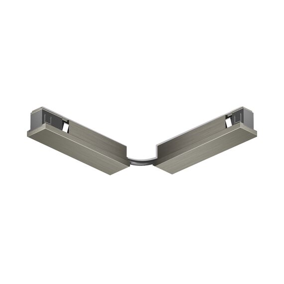 Denkirs TR5724-DN Электрический коннектор для трека SHINE BASE 90° стена-потолок с поворотом трека под произвольным углом, темный никель, алюминий, изображение 3