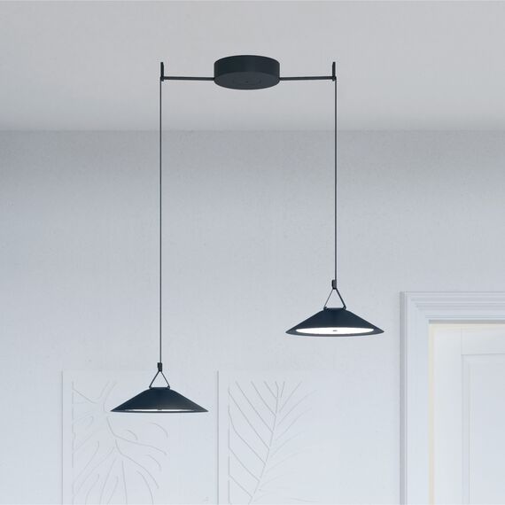 Denkirs DK5564-BK Cветильник для трека-ремня Belty, серия Flow, со светодиодом, D300*H71мм, 48V DC, 20W, RA90, 120°, 4000K, IP20, черный, алюминий, изображение 6