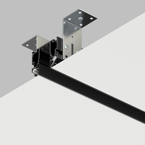 Denkirs TR2023-BK Профиль-трек SMART ONE, для натяжных потолков, 3 м, алюминий, черный, изображение 3