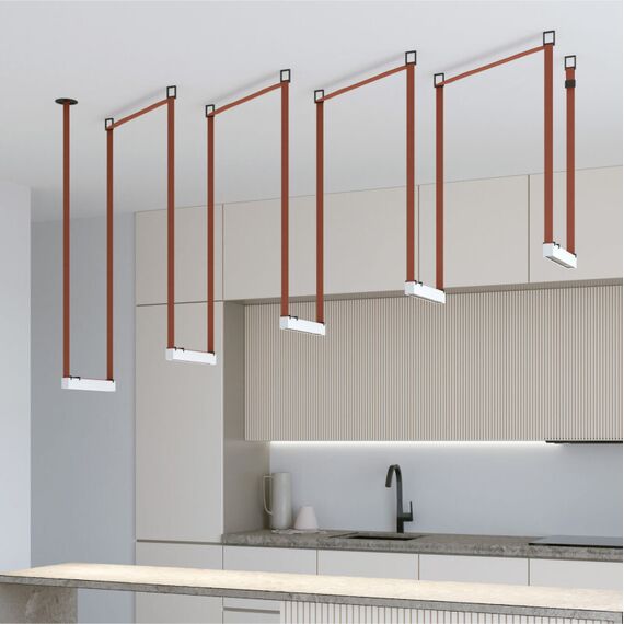 Denkirs DK5571-WB Cветильник для трека-ремня Belty, серия Grill, со светодиодом, L323*W40*H45мм, 48V DC, 12W, RA90, 24°, 3000K, IP20, белый с черным, алюминий, изображение 5