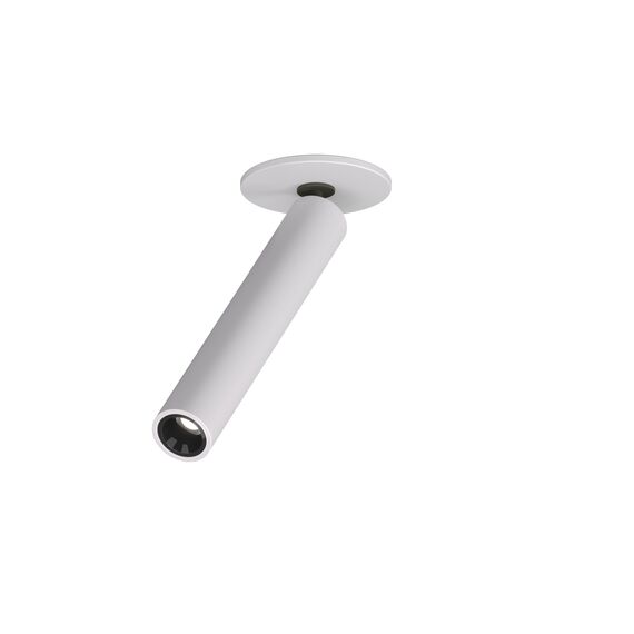 Denkirs DK2517-WB Поворотный встраиваемый светильник SPACE со светодиодом H138mm d23mm 220V 8W 38° 4000К IP20 белый/черный алюминий, изображение 6