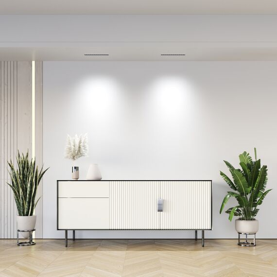 Denkirs DK2515-WB Встраиваемый светильник SPACE со светодиодом L240mm 220V 20W 38° 4000К IP20 белый/черный алюминий, изображение 7