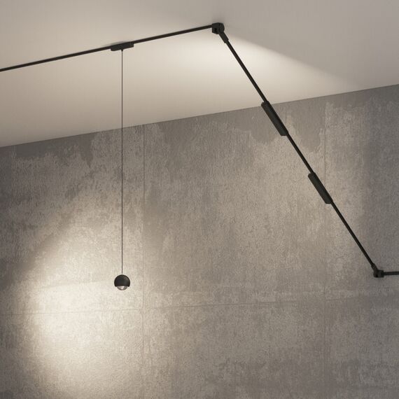 Denkirs DK5346-BK Светильник для трека Air, серия Hang 4000 со светодиодом, ?80*76мм, 48V DC, 5W, RA?95, 120°, 4000K, IP20, черный, алюминий, изображение 4