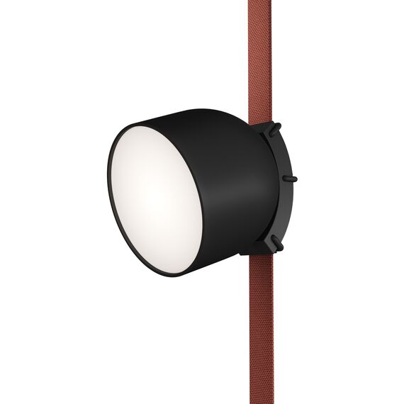 Denkirs DK5542-BK Поворотный светильник для трека-ремня Belty, серия Spot, со светодиодом, D100*H107мм, 48V DC, 12W, RA90, 120°, 4000K, IP20, черный, алюминий, изображение 5