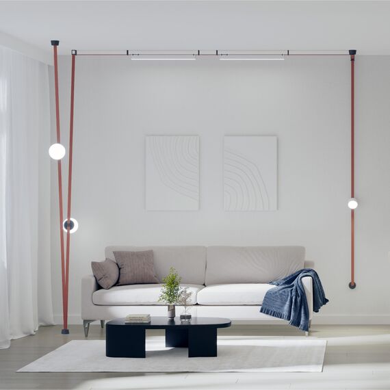 Denkirs DK5552-BK Cветильник для трека-ремня Belty, серия Orb, со светодиодом, D180*H181мм, 48V DC, 10W, RA90, 120°, 4000K, IP20, белый, акрил, изображение 7